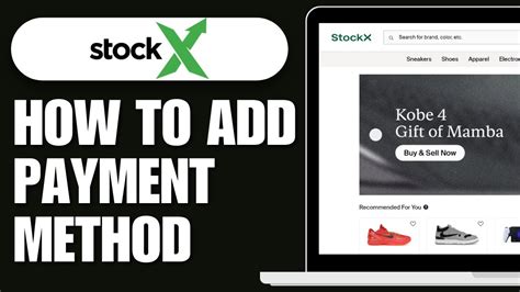 stockx payment methods.